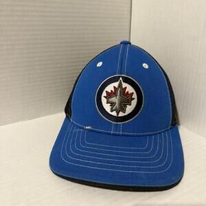 Winnipeg Jets Old Time Hockey Youth Flex Fit Blue Cap